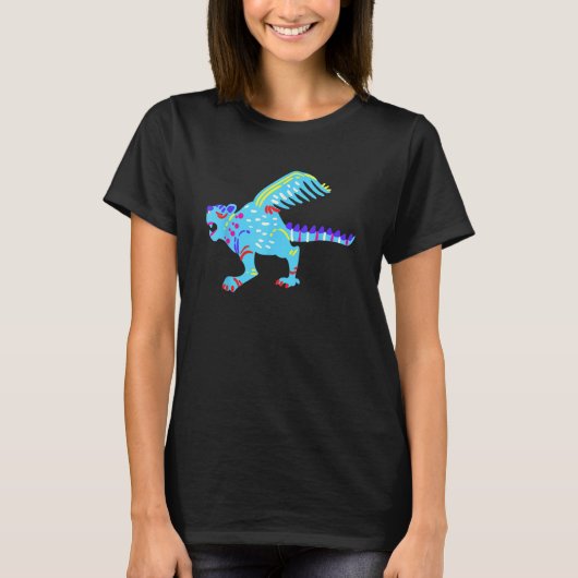 Alebrijes Fantasy Figure Animal Sculpture Dragon Tシャツ (正面)