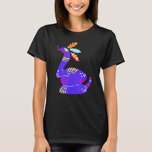 Alebrijes Fantasy Figure Animal Sculpture Snake Tシャツ (正面)