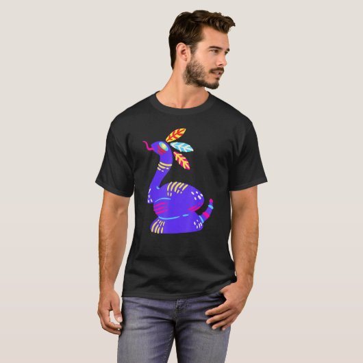 Alebrijes Fantasy Figure Animal Sculpture Snake Tシャツ (正面フル)