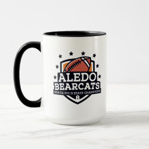 Aledoの闘士2018の州のチャンピオン"盾" - 15oz。 マグ