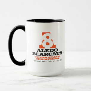 Aledoの闘士2018の州のチャンピオン"A8" - 15oz。 マグ
