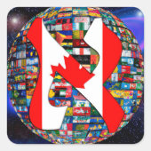 Alef Flag スクエアシール (正面)