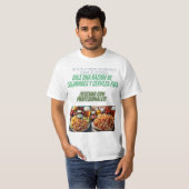 Alegría, calamares y cerveza fría. tシャツ (正面フル)