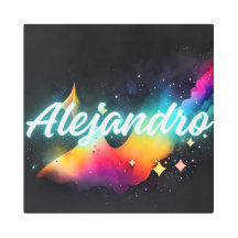 Alejandro – Cyberpunk Neon Name Aesthetic