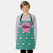 Alena apron with decorative patern エプロン (着用した状態)