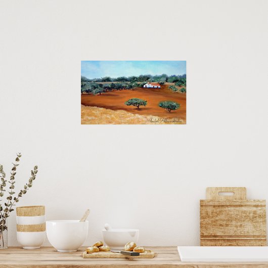 -alentejo風景。 ポスター (キッチン)