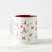 AlephおよびA (11 oz) ツートーンマグカップ (正面左)