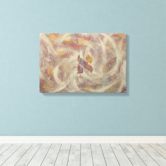 Aleph Hebrew Letter- Kabbalah キャンバスプリント (インサイチュ (ウッドフロア))