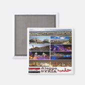 ALEPPO，シリア，アジア，冷蔵庫のzSY003コラージュ マグネット (正面/裏面)