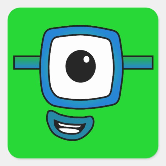 AleQuetアンダースクエアステッカー スクエアシール (正面)