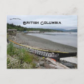 Alert Bay British ColumbiaのNamgis Dugoutカヌー ポストカード (正面)