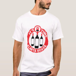 alerte alcool apero rouge bouteille vin pinard gyr tシャツ
