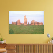 Ales Stenar 'ship setting'石輪 キャンバスプリント (インサイチュ (リビング))