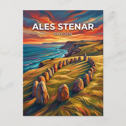 Ales Stenar Sweden ポストカード (正面)