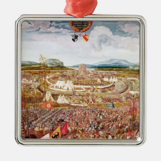 Alesiaはガイウス・ユリウス・カエサルによって包囲しました メタルオーナメント (正面)