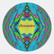 ALESSANDRA～ブラックピンクブルーとイエローフラクタル～