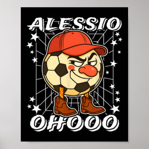Alessioイタリアンブレインロットサッカーパイルクラウンノーズコ ポスター