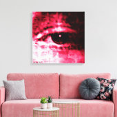 Aletaによる「彼女がそれを見る方法」 to 18x18デジタルコラージュ キャンバスプリント (インサイチュ (リビング))