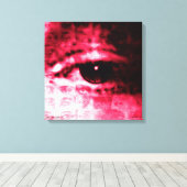 Aletaによる「彼女がそれを見る方法」 to 18x18デジタルコラージュ キャンバスプリント (インサイチュ (ウッドフロア))