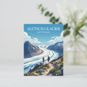 Aletsch Glacier Switzerland ポストカード (スタンド正面)