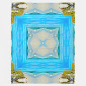 Aleutの天然沿岸種族の精神の曼荼羅 フリースブランケット (正面)