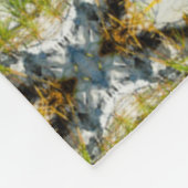 Aleutの天然沿岸種族の精神の曼荼羅 フリースブランケット (角)