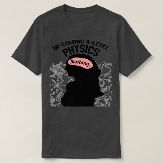 ALevel Physics Up来のデザイン Tシャツ (デザイン正面)