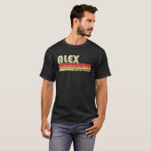 ALEXネームパーソナライズされたレトロヴィンテージ80s 90s誕生 Tシャツ (正面フル)