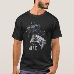 Alexビデオゲームコントローラのオンラインゲームゲーマープラー Tシャツ