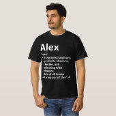 ALEX定義パーソナライズされた名おもしろい誕生日G Tシャツ (正面フル)