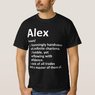 ALEX定義パーソナライズされた名おもしろい誕生日G Tシャツ