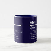 Alex, Girl Personalized Name Definition Mug ツートーンマグカップ (中央)
