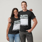 ALEX ITu2019S私の誕生日は私のシャツのペルソナリスに署名 Tシャツ (ユニセックス)