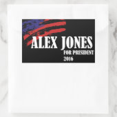 Alex Jones氏（2016年社長就任） 長方形シール (バッグ)