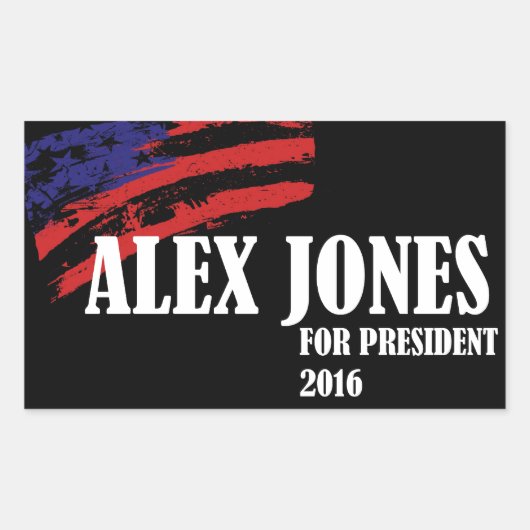 Alex Jones氏（2016年社長就任） 長方形シール (正面)