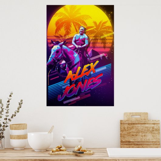 ALEX JONES GLIDING THROUGH THE 80S ポスター (キッチン)