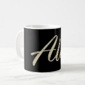 Alex Name whitegold Tasse Teetasse Kaffeetasse コーヒーマグカップ (正面左)