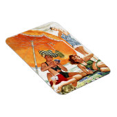 Alex Rossによるビーチでのカードゲーム マグネット (右側)