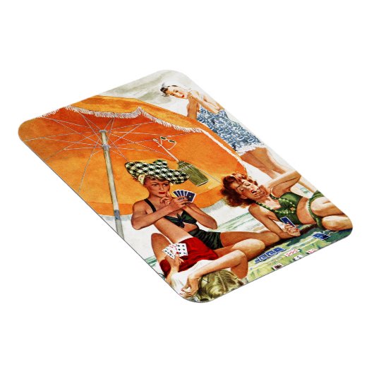 Alex Rossによるビーチでのカードゲーム マグネット (右側)