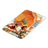 Alex Rossによるビーチでのカードゲーム マグネット (左側)