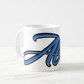 Alex Vorname Name blue Tasse Kaffeetasse コーヒーマグカップ (正面左)