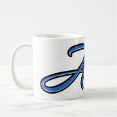 Alex Vorname Name blue Tasse Kaffeetasse コーヒーマグカップ (左)