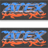Alex Vorname Name Graffiti Aufkleber Sticker シール (正面)