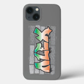 ALEX Your Name Graffiti Brick Wall Paint Splatter Case-Mate iPhoneケース (裏面)
