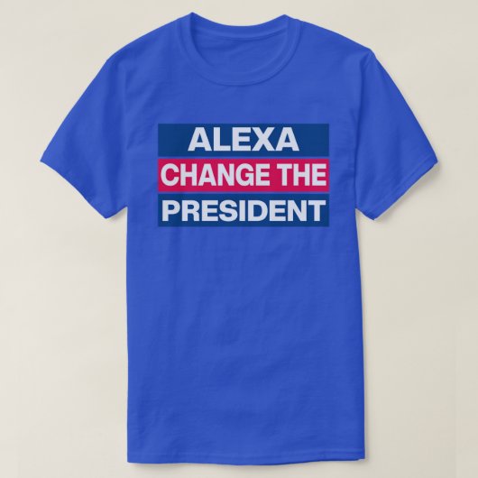 Alexaが社長のTシャツを着替える Tシャツ (デザイン正面)