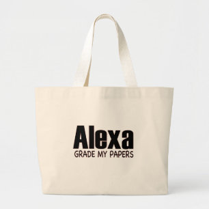 Alexaの等級私の紙。 先生のギフト。 先生の戦闘状況表示板 ラージトートバッグ