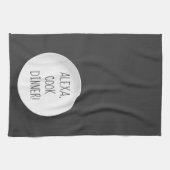 Alexaコマンドユーモア料理ディナー キッチンタオル (横)