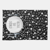 Alexaコマンド料理を行うユーモア キッチンタオル (横)