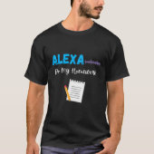 Alexa私の宿題おもしろい学校の学生ジョーク少年 Tシャツ (正面)