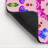 ALEXA ～キラキラするハートパターンパーソナライズされた～ マウスパッド (コーナー)